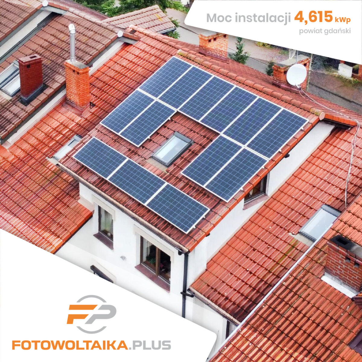 instalacja fotowoltaiczna powiat gdański 4,615 kWp