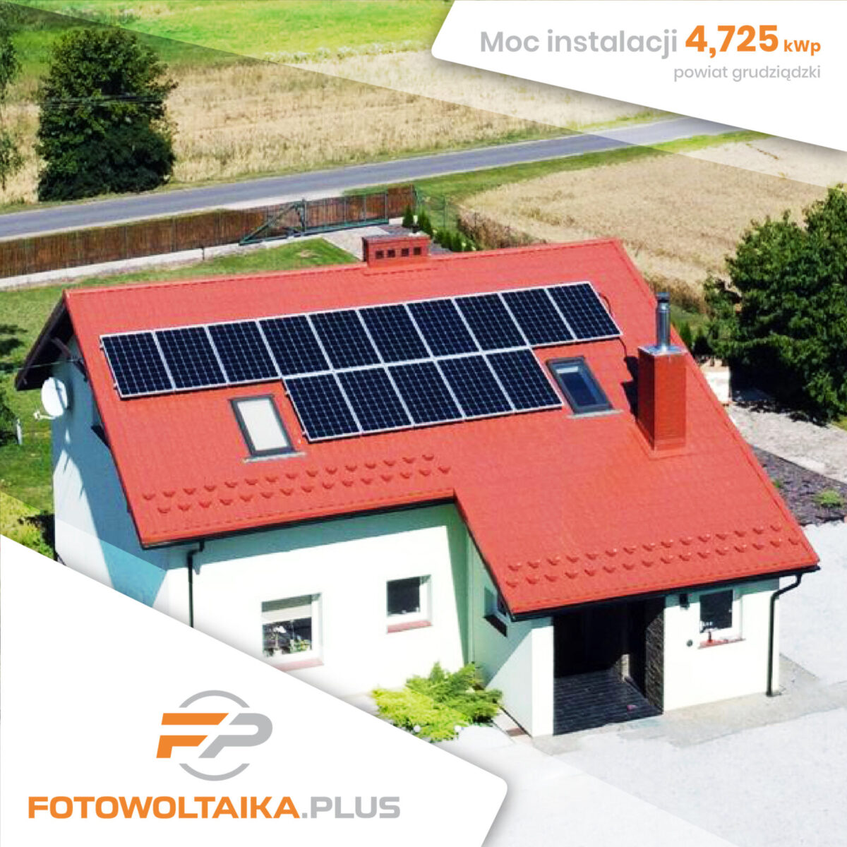 instalacja fotowoltaiczna powiat grudziądzki 4,725 kWp