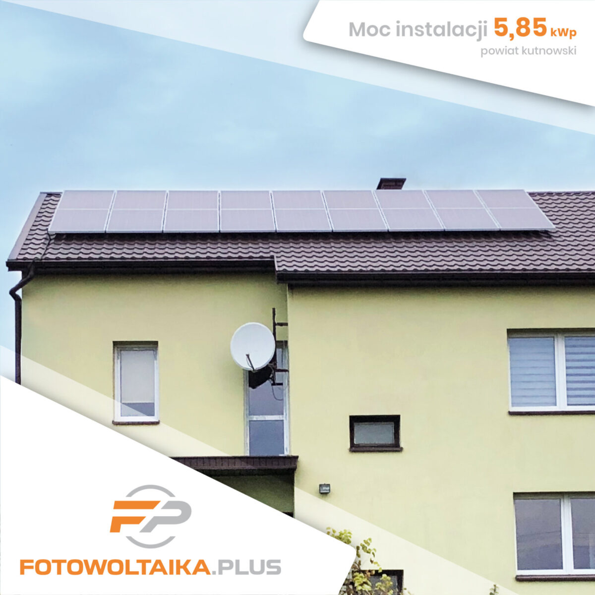 Instalacja fotowoltaiczna powiat kutnowski 5,85 kWp