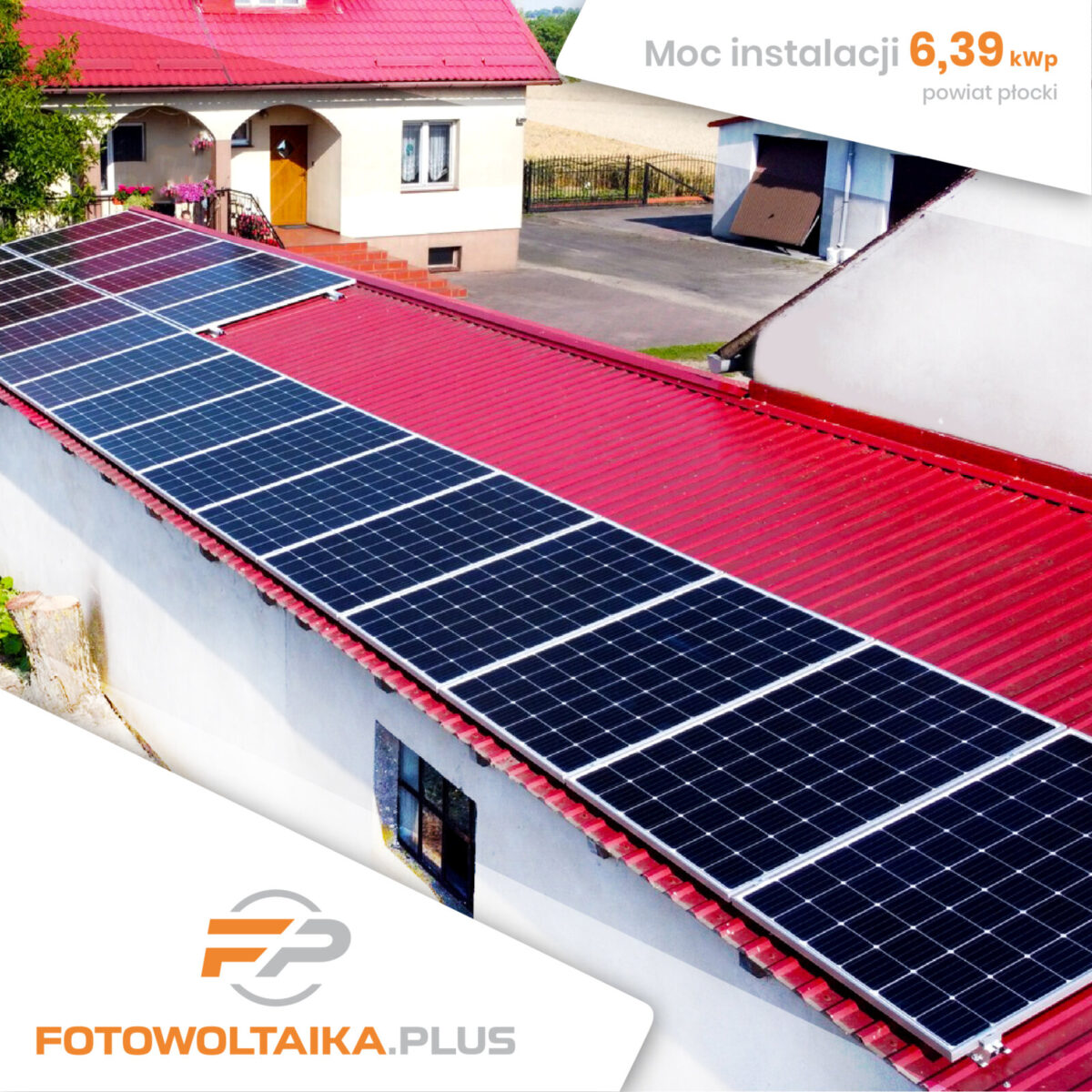 Instalacja fotowoltaiczna powiat płocki 6,30 kWp